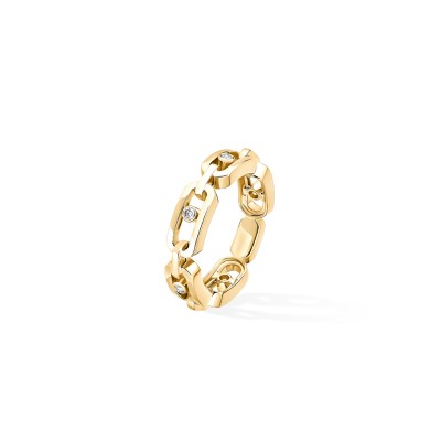 MESSIKA MOVE LINK RING YELLOW GOLD DIAMOND RING 12078-YG